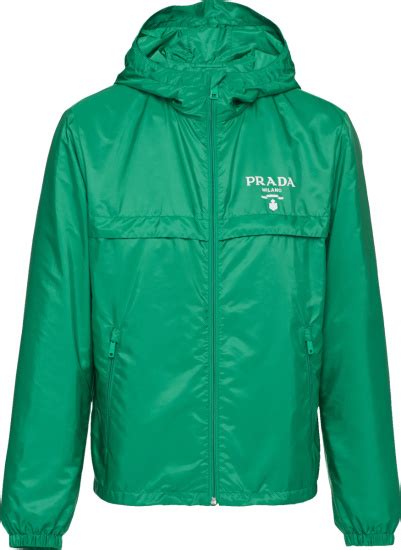 green prada windbreaker|prada flannel windbreaker.